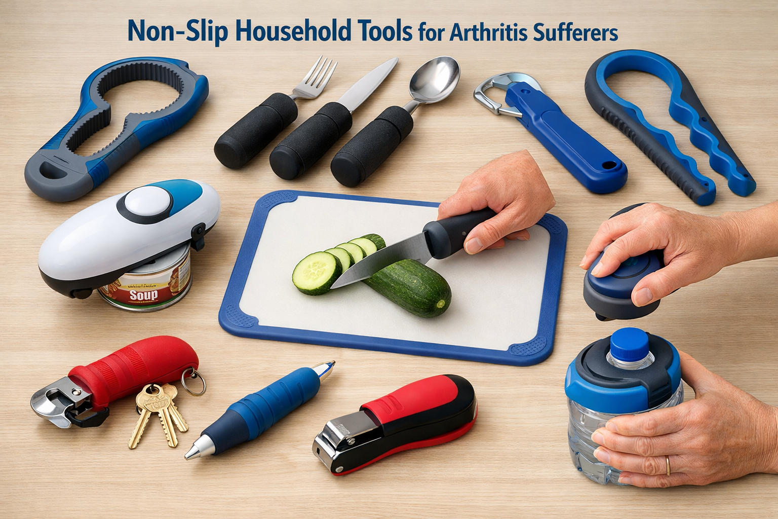 Non-Slip Household Tools for Arthritis Sufferers