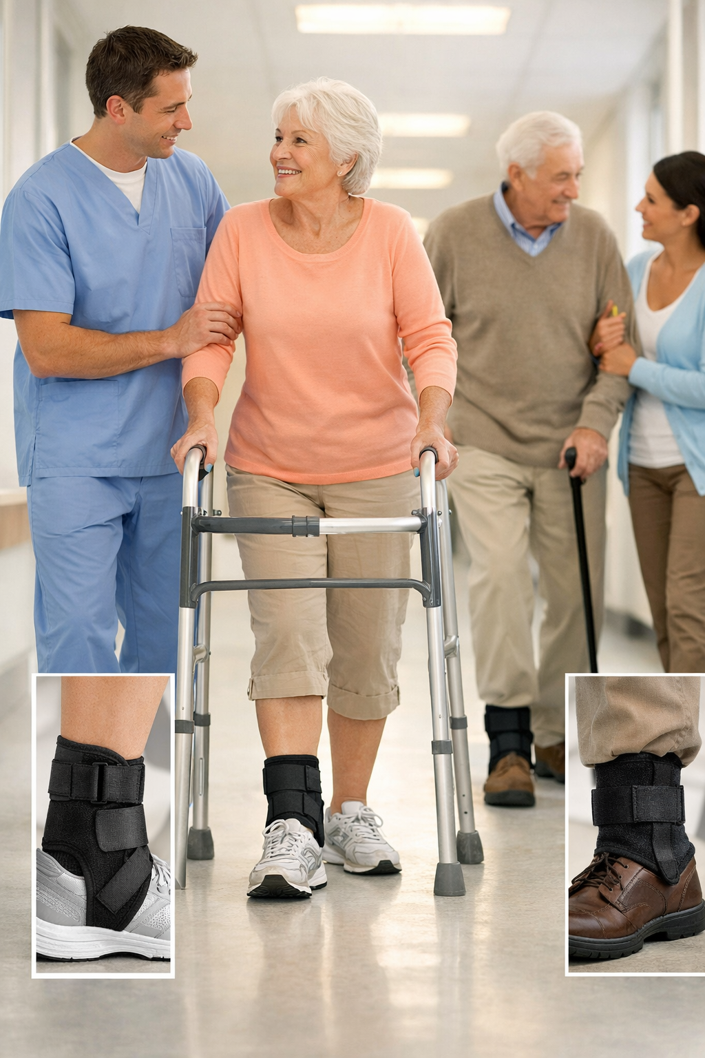 How Do Ankle Supports Complement Walking Aids?