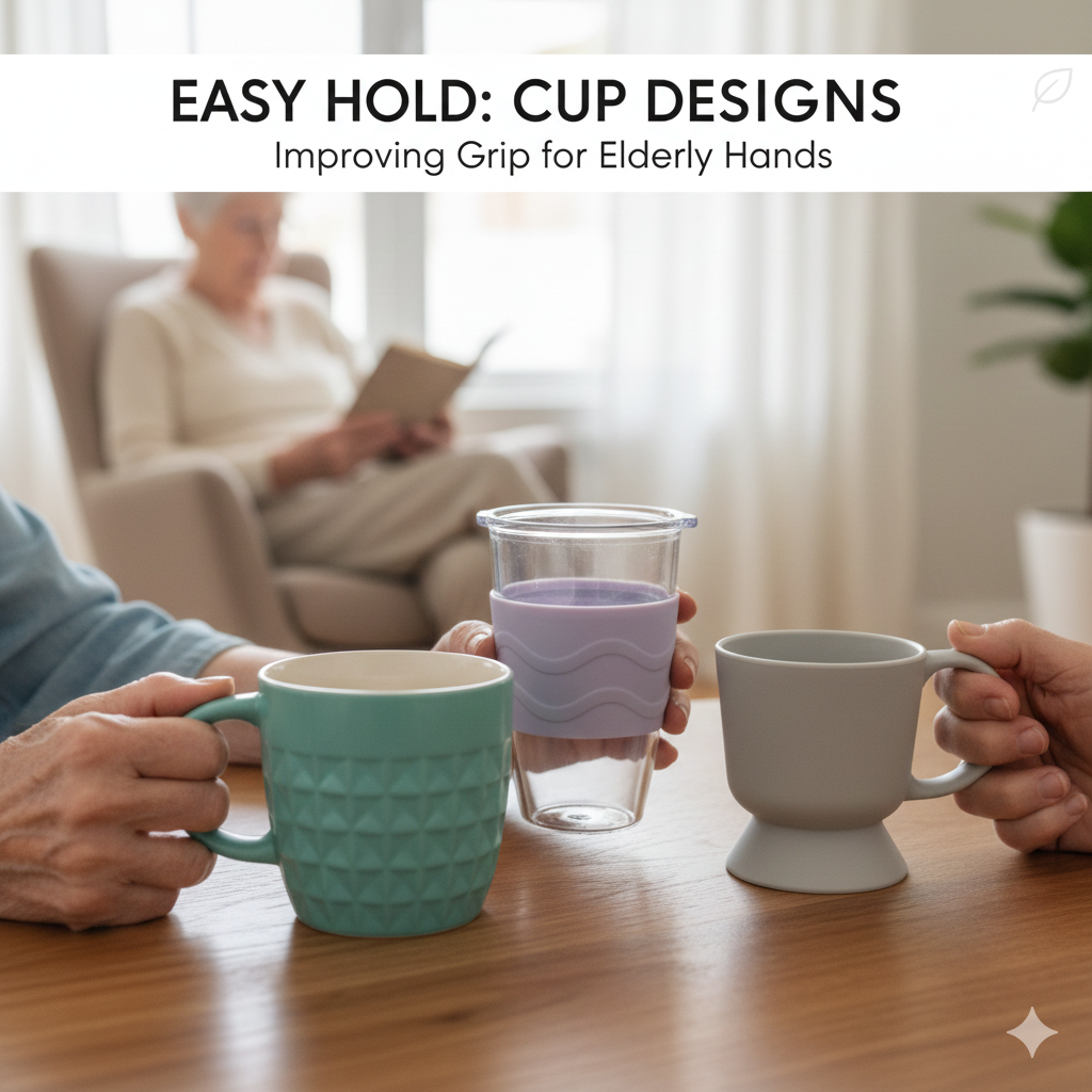 Cup Designs That Improve Grip for Elderly Hands