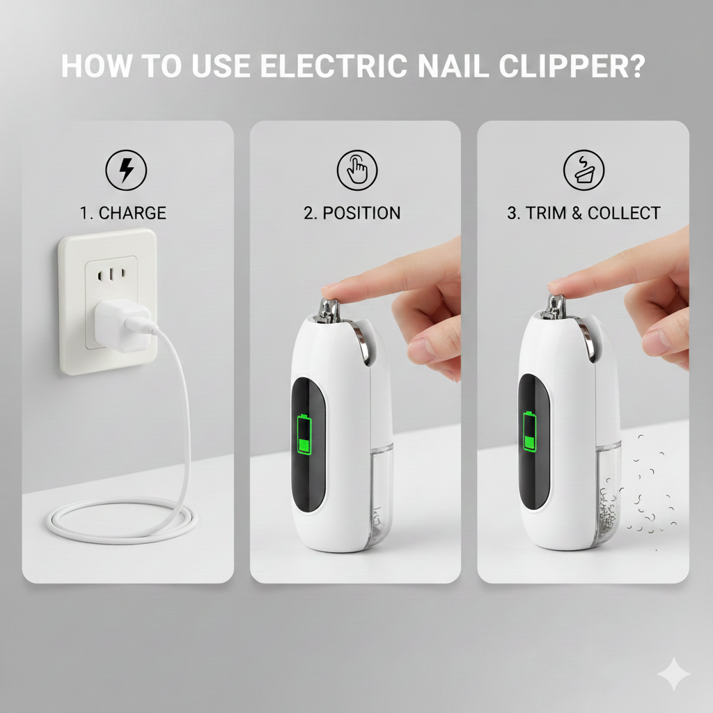 How To Use Electric Nail Clipper?