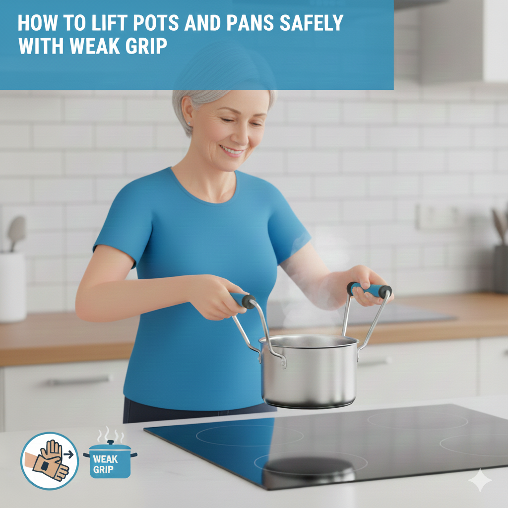 How to Lift Pots and Pans Safely With Weak Grip