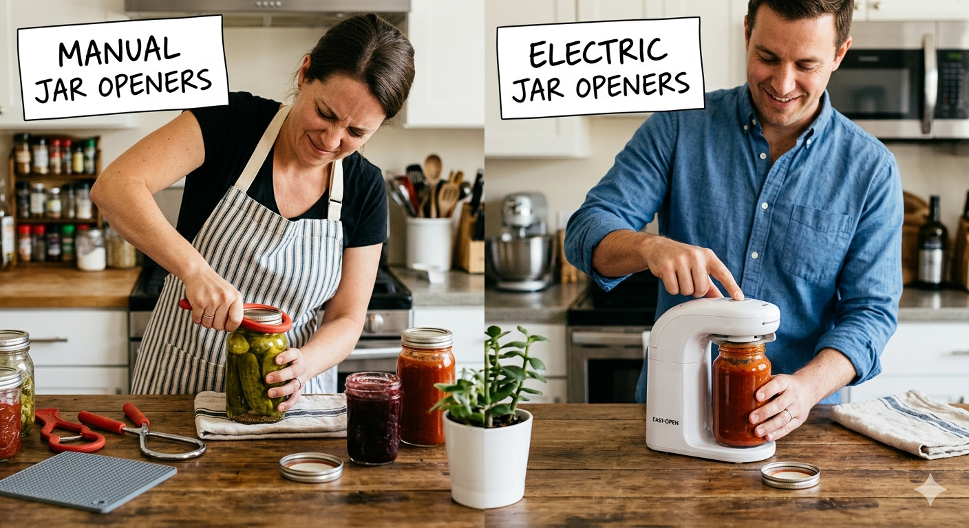 Manual vs Electric Jar Openers
