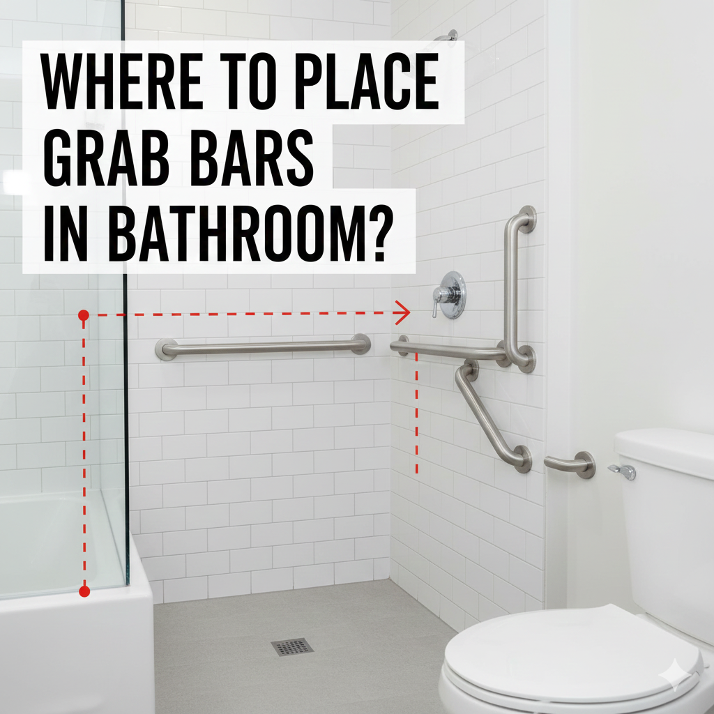 Where To Place Grab Bars In Bathroom​