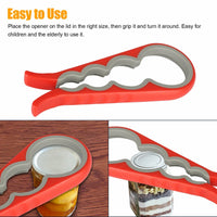 4-in-1 Jar and Bottle Opener for Arthritis Support