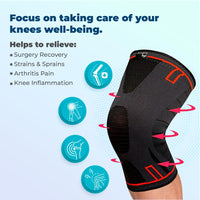 Knee Compression Sleeve Arthritis Pain Relief