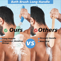 15 Inch Back Bath Brush with Sponge