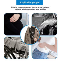 Multi-Functional Socks Shoe Putting Aid Pants Helper Tool Detachable Shoe Horn Aid Stick for Mobility Disabled Patient Elderly