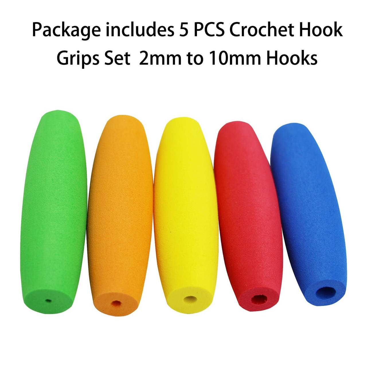 5 Pcs Crochet Hook Grips Ergonomic Crochet Hook Handle Attachment for Arthritis (5 Pack)