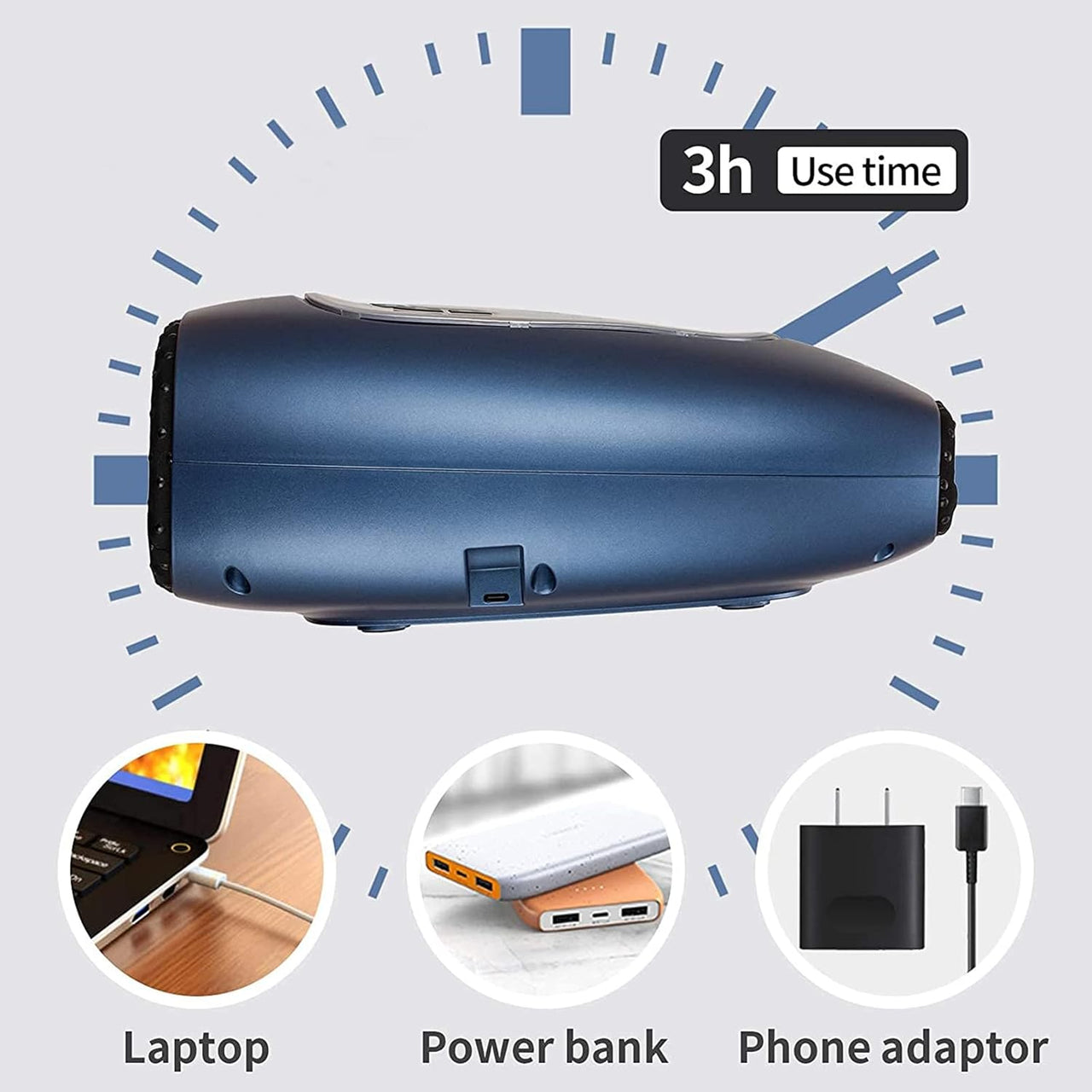 Hand Massager with Heat, Cordless Electric Hand Massager Tool 