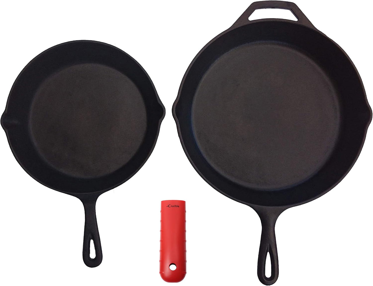 Thick Silicone Hot Handle Holder for Cast Iron Skillets, Pans, Frying Pans & Griddles, Metal and Aluminum Cookware Handles 