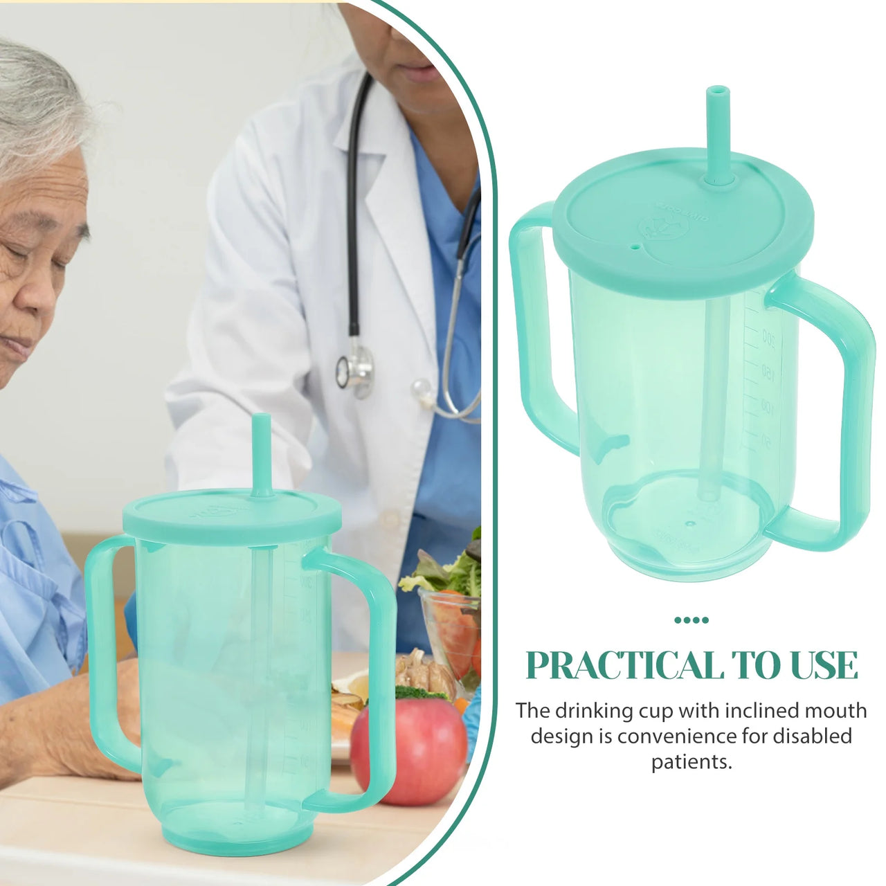 Double Handed Cup with Sippy Lid