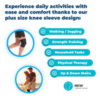Knee Compression Sleeve Arthritis Pain Relief