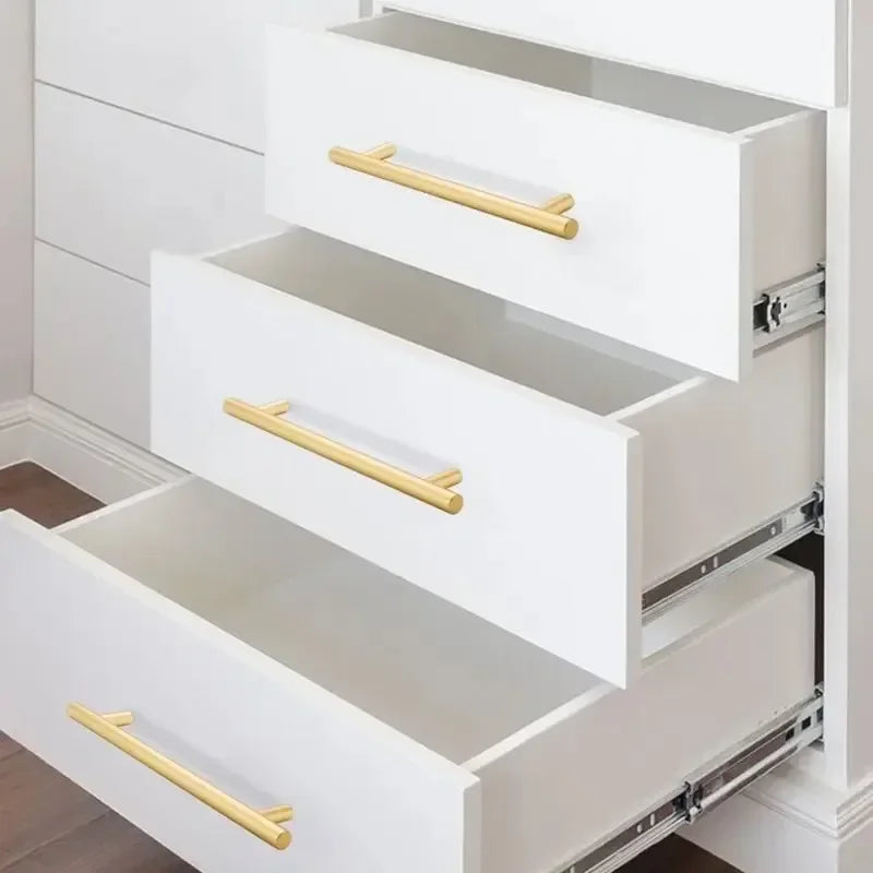 Arthritis-Friendly Stainless Steel Cabinet T-Bar Handles – Modern Kitchen & Furniture Pulls (6 Pack)