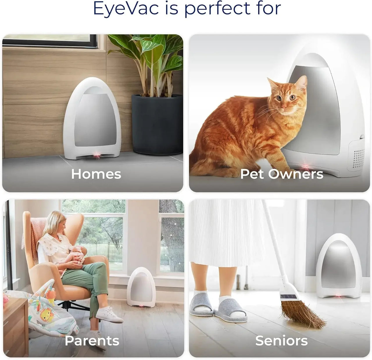 Arthritis-Friendly Touchless Vacuum Automatic Dustpan