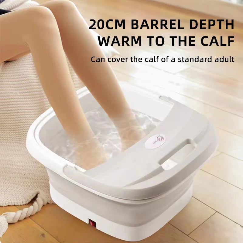 Electric Heated Foot Bath for Arthritis Relief - Portable Foldable Foot Massager