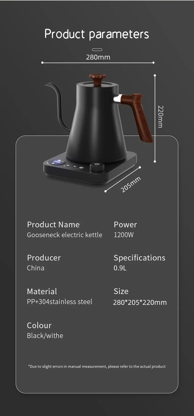 Easy Pour Gooseneck - Intelligent Constant Temperature Electric Kettle