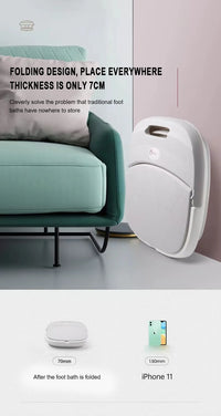 Electric Heated Foot Bath for Arthritis Relief - Portable Foldable Foot Massager