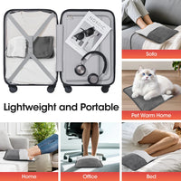 Electric Foot Warmer for Arthritis Relief - Plush Heated Foot Pad