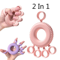 Silicone Finger Stretcher for Arthritis Relief - Hand Resistance Bands & Grip Strength Trainer
