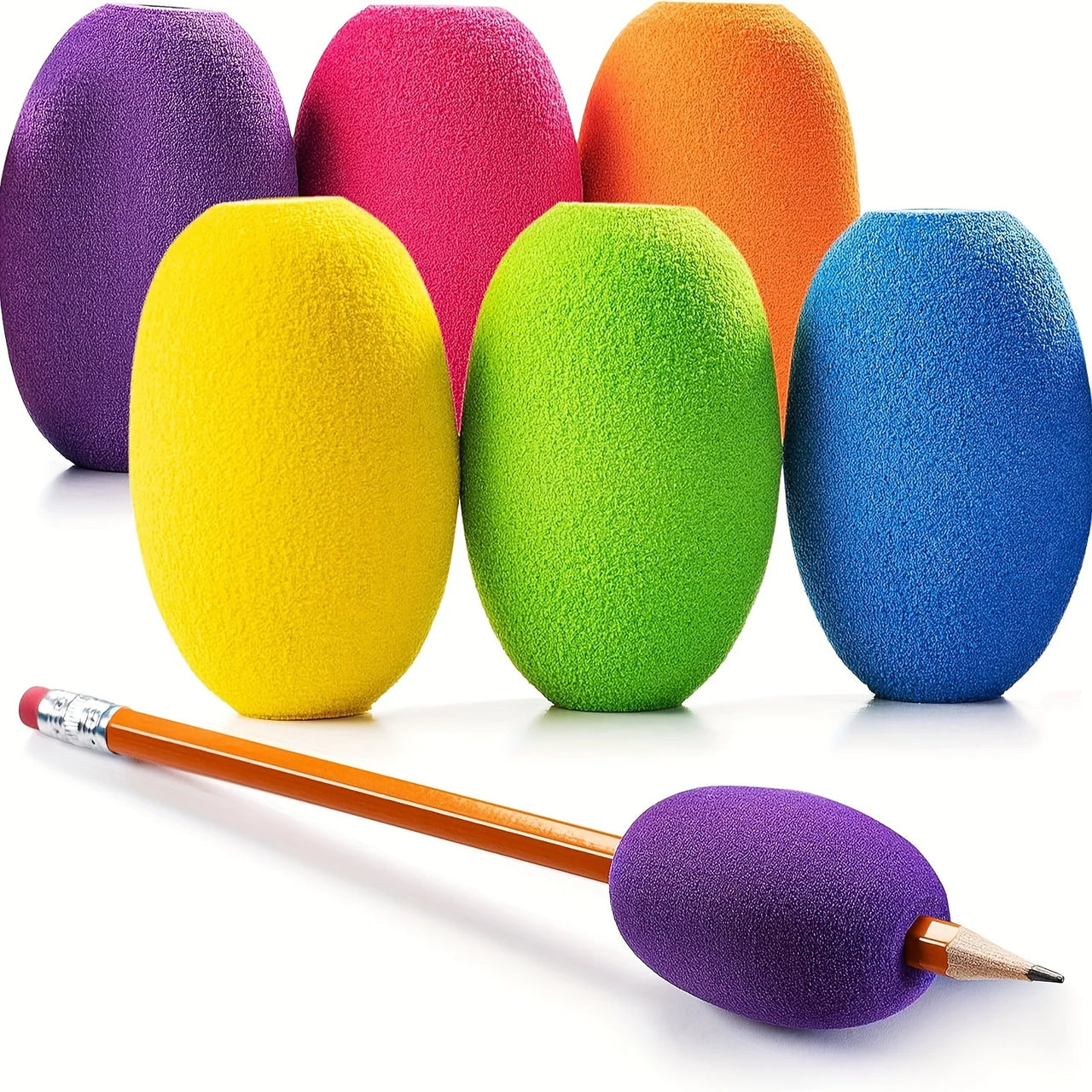 Large Grip Foam Pencil Grip (6 Pack)