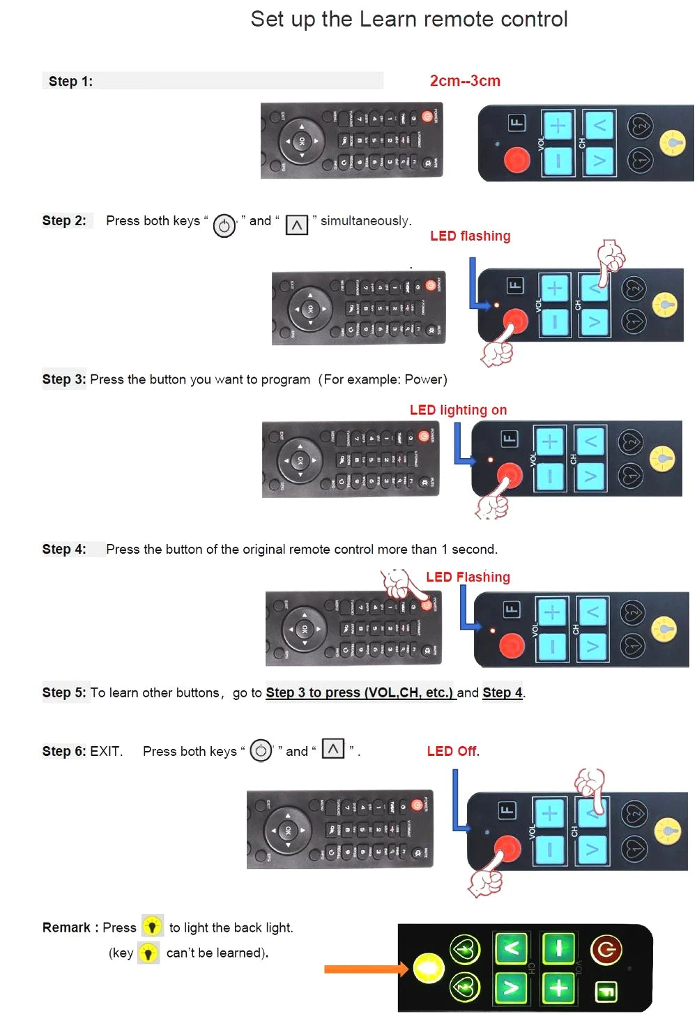 Big Button Backlit Remote Control for Arthritis Relief - Easy-to-Use Universal Remote