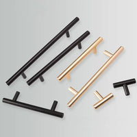 Arthritis-Friendly Stainless Steel Cabinet T-Bar Handles – Modern Kitchen & Furniture Pulls (6 Pack)
