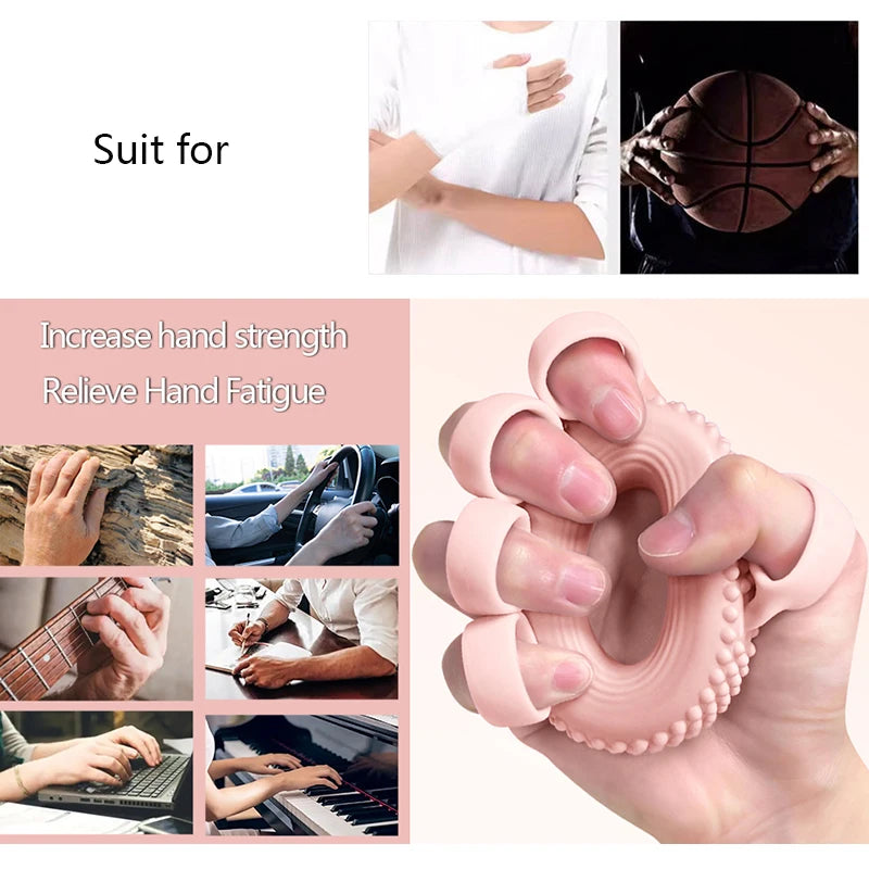 Silicone Finger Stretcher for Arthritis Relief - Hand Resistance Bands & Grip Strength Trainer