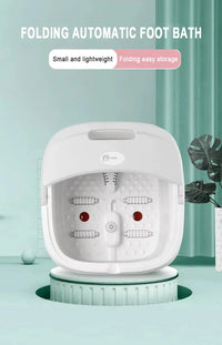 Electric Heated Foot Bath for Arthritis Relief - Portable Foldable Foot Massager