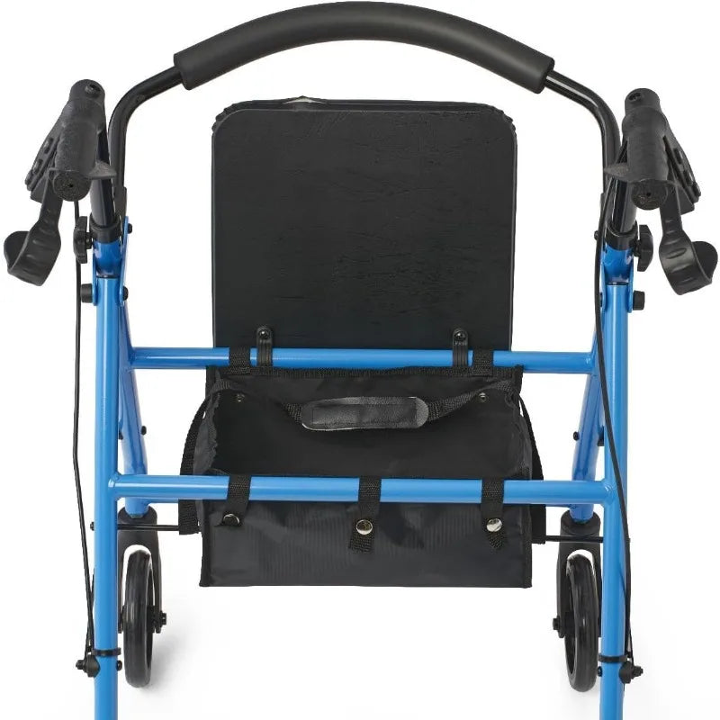 Folding Steel Walker with Seat
