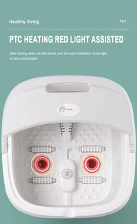 Electric Heated Foot Bath for Arthritis Relief - Portable Foldable Foot Massager