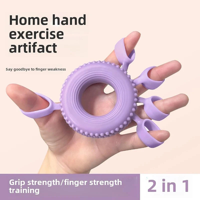 Silicone Finger Stretcher for Arthritis Relief - Hand Resistance Bands & Grip Strength Trainer