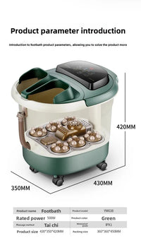Deep Heating Foot Bath Tub With Massager