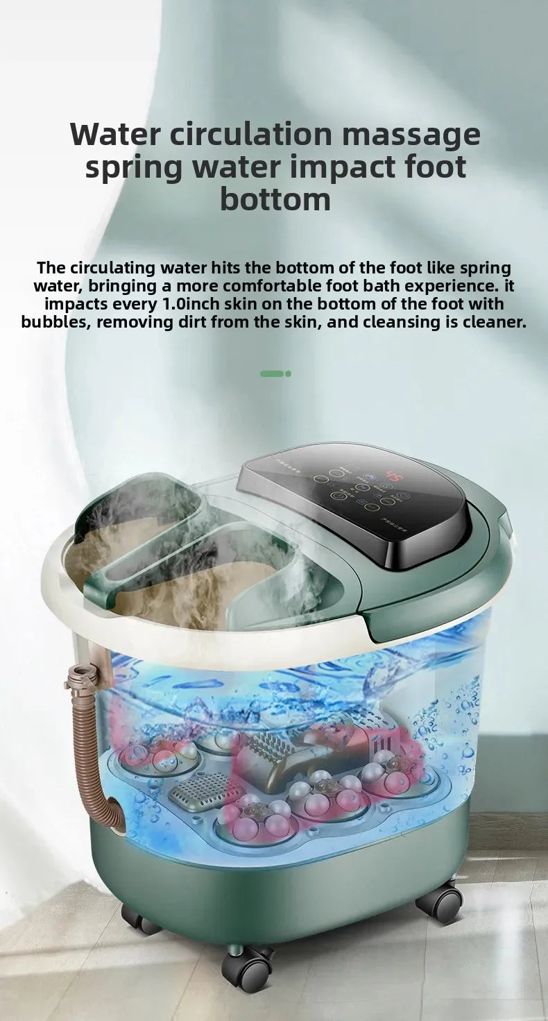 Deep Heating Foot Bath Tub With Massager