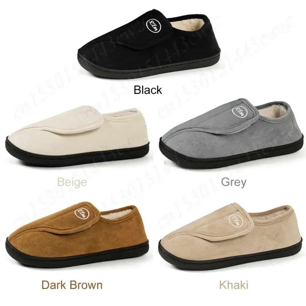 Comfy Suede Slippers for Diabetic Swollen Feet - Indoor/Outdoor