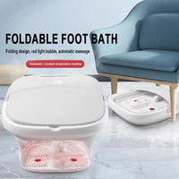Electric Heated Foot Bath for Arthritis Relief - Portable Foldable Foot Massager
