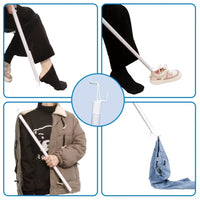 Multi-Functional Socks Shoe Putting Aid Pants Helper Tool Detachable Shoe Horn Aid Stick for Mobility Disabled Patient Elderly