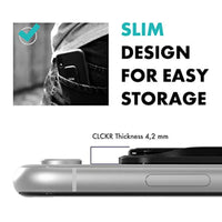 CLCKR Cell Phone Grip and Expanding Stand Universal Phone Grip Holder with Multiple Viewing Angles for Iphone 14 13 12 Samsung