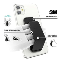 CLCKR Cell Phone Grip and Expanding Stand Universal Phone Grip Holder with Multiple Viewing Angles for Iphone 14 13 12 Samsung