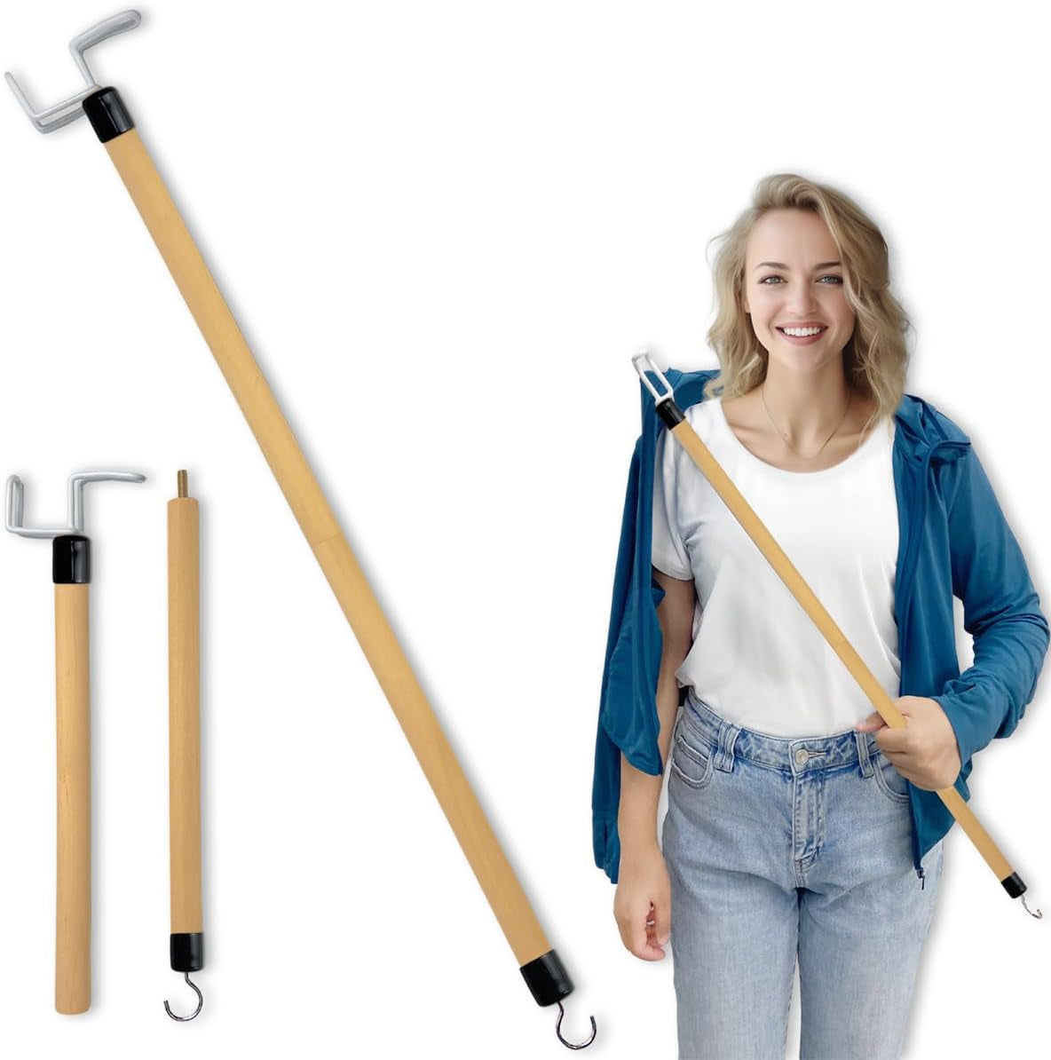 Long Dressing Stick for Limited Mobility 27 Inch
