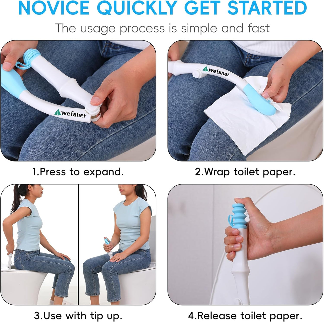 Foldable Toilet Aid 15.6“ Inches